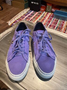 Converse Purple Suede One Star Low Top Sneakers